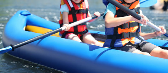 Un paddle gonflable